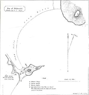 1843 sketch of Waikouaiti Bay